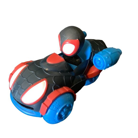 Jazwares Marvel Spidey and HIS Amazing Friends Spider-Man Miles Morales Car Toy - Picture 1 of 6